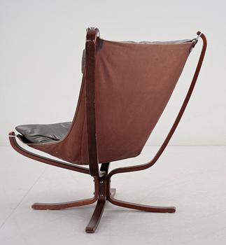 FÅTÖLJ, Sigurd Resell, för Vatne Lenestolfabrik, Norge, 1900-talets fjärde kvartal.