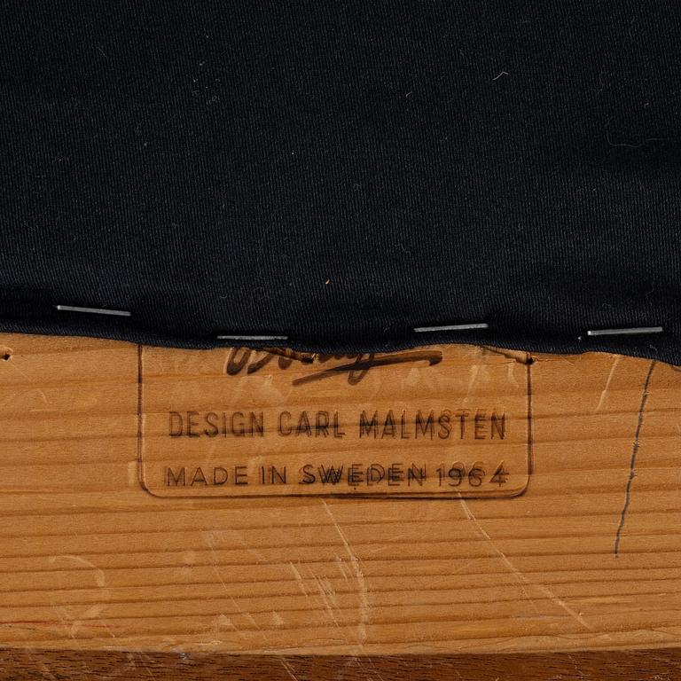 Carl Malmsten, a mahogany 'Vår Fru' armchair, Bodafors, 1964.