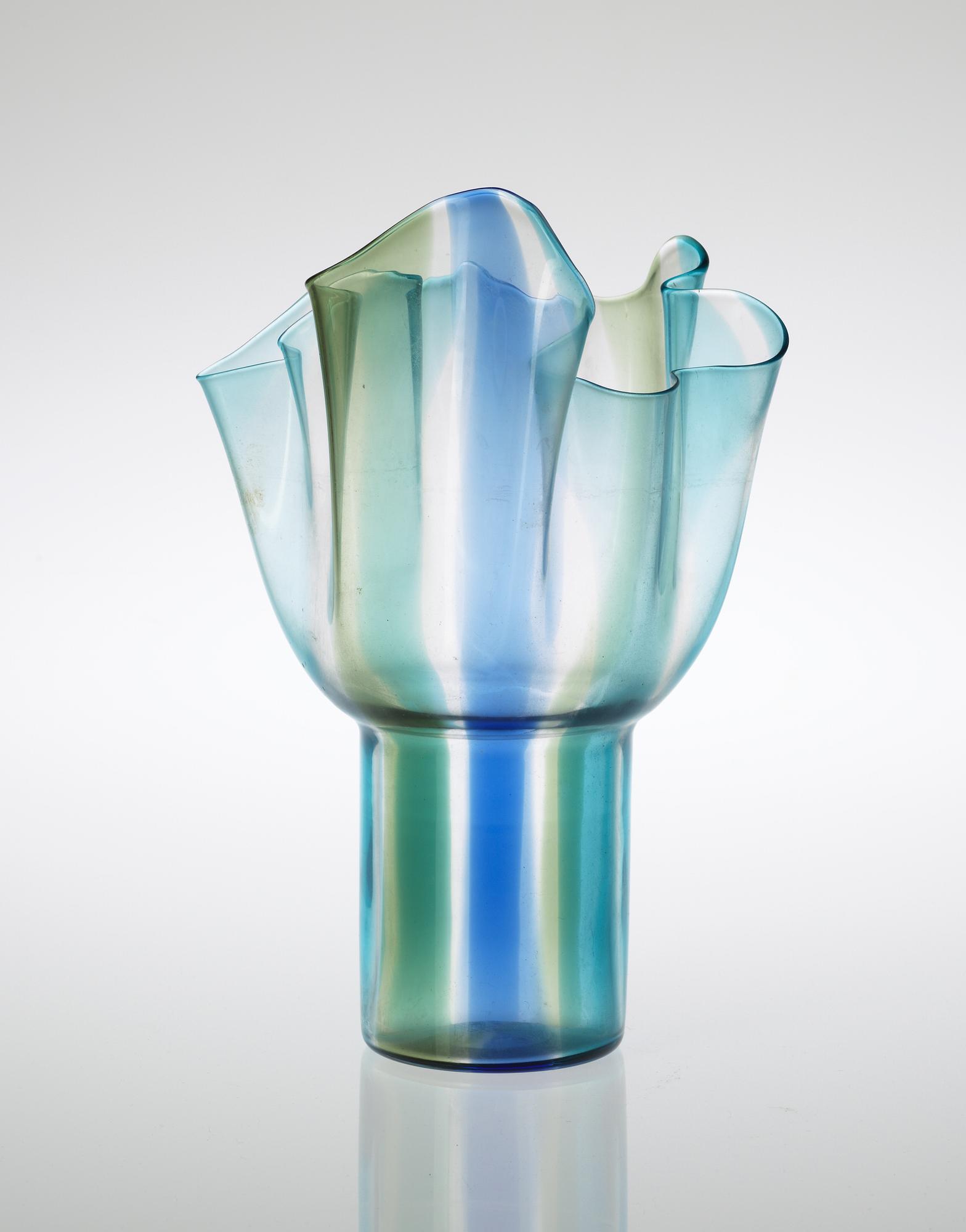 A Timo Sarpaneva 'Blossom' glass vase, Venini, Murano, Italy.