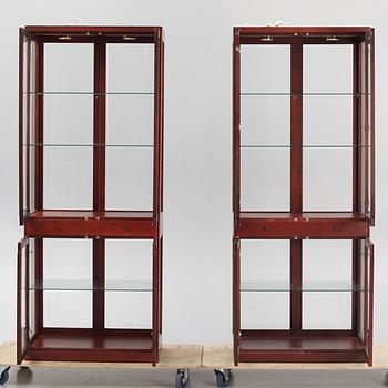 Tomas Jelinek & Karin Mobring, a pair of "Stockholm" display cabinets, IKEA, Sweden, 1990's.