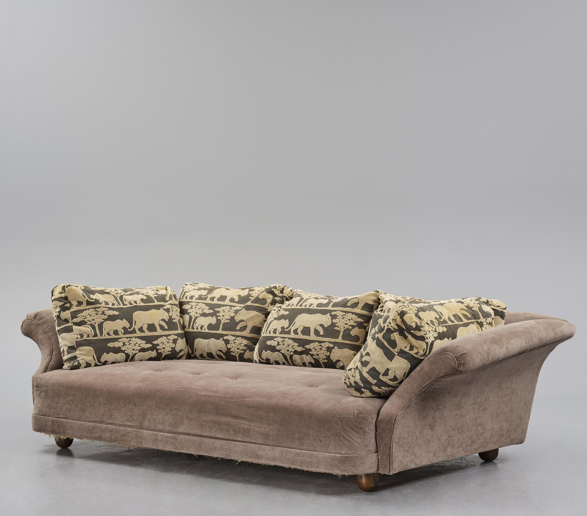 Josef Frank, soffa, "Liljevalchssoffan", Firma Svenskt Tenn, sannolikt 1940-tal.