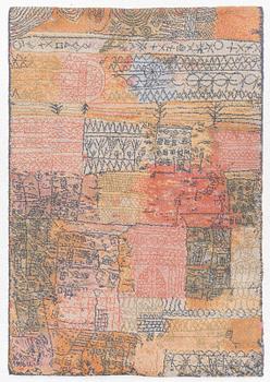 Paul Klee, matta, ”Florentinisches villenviertel”, maskingjord flossa, ca 200 x 140 cm.