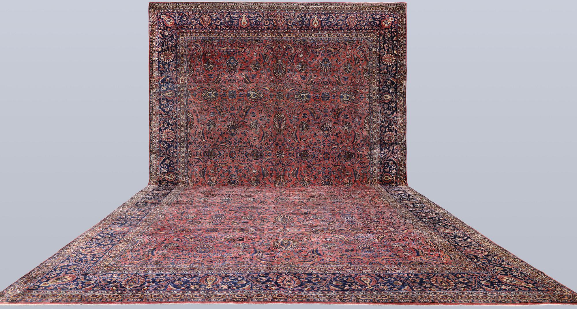 Carpet, Saruk, antique, 682 x 405 cm.
