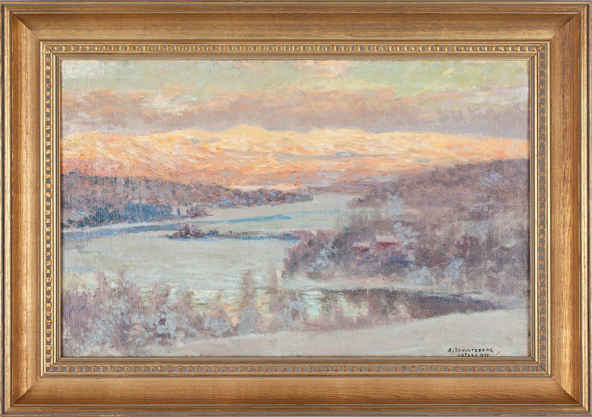 ANSHELM SCHULTZBERG, olja på duk, sign. o dat. 1897.