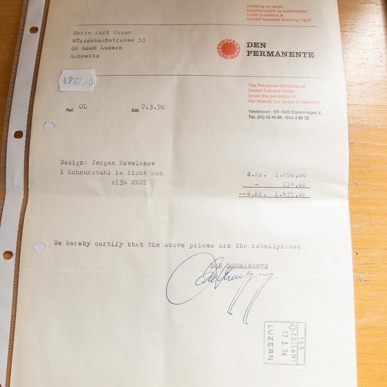 Jørgen Høvelskov chair Harpan.