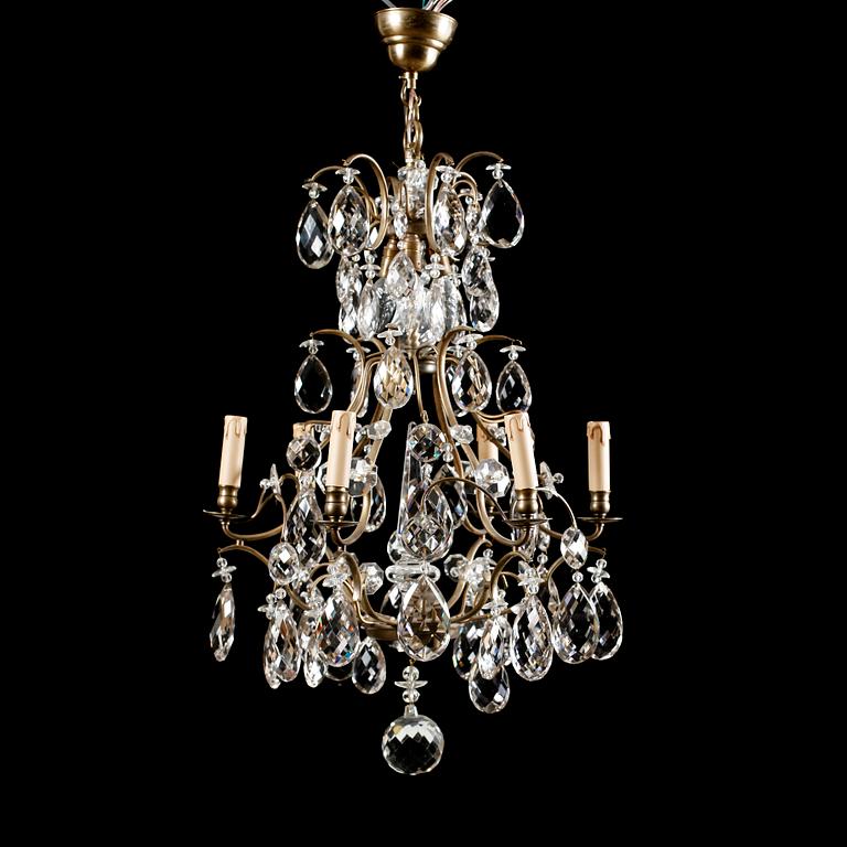 LJUSKRONA, barockstil, 1900-talets första hälft. Höjd ca 85 cm.