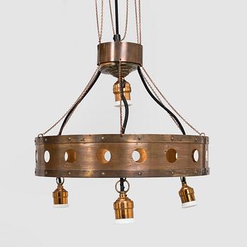 Frame for ceiling lamp, Konstsmideri Allan Helenius Ab, early 20th century.