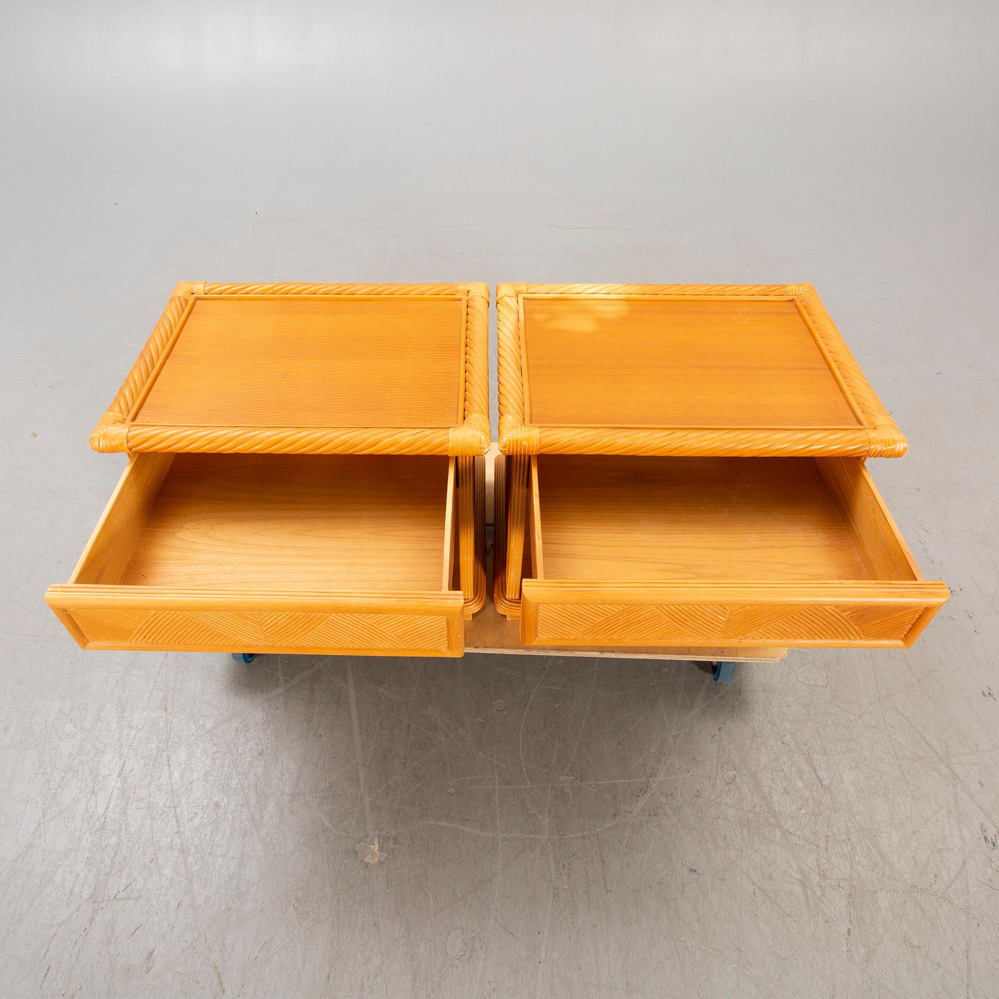 Dux, bedside tables, a pair, second half of the 20th century.