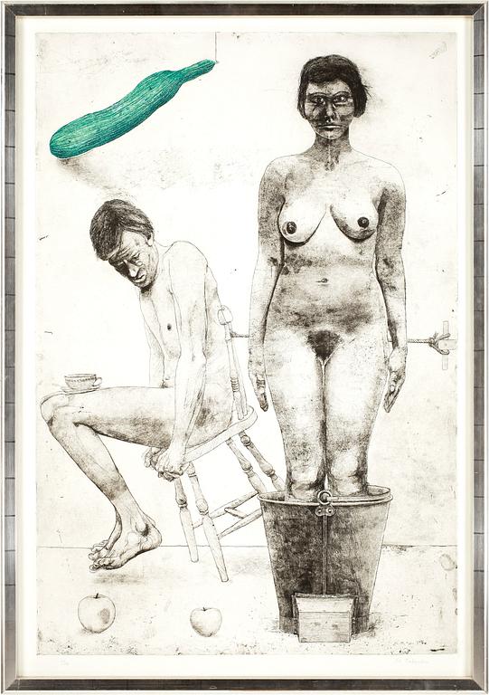 PÄR GUNNAR THELANDER, etsning, signerad o numrerad 59/100. utförd 1977.