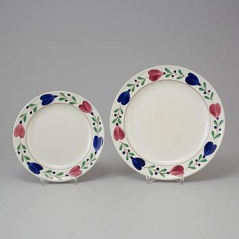 MATSERVIS, "Allmoge", 61 delar, porslin, Gustavsberg, tidigt 1900-tal.