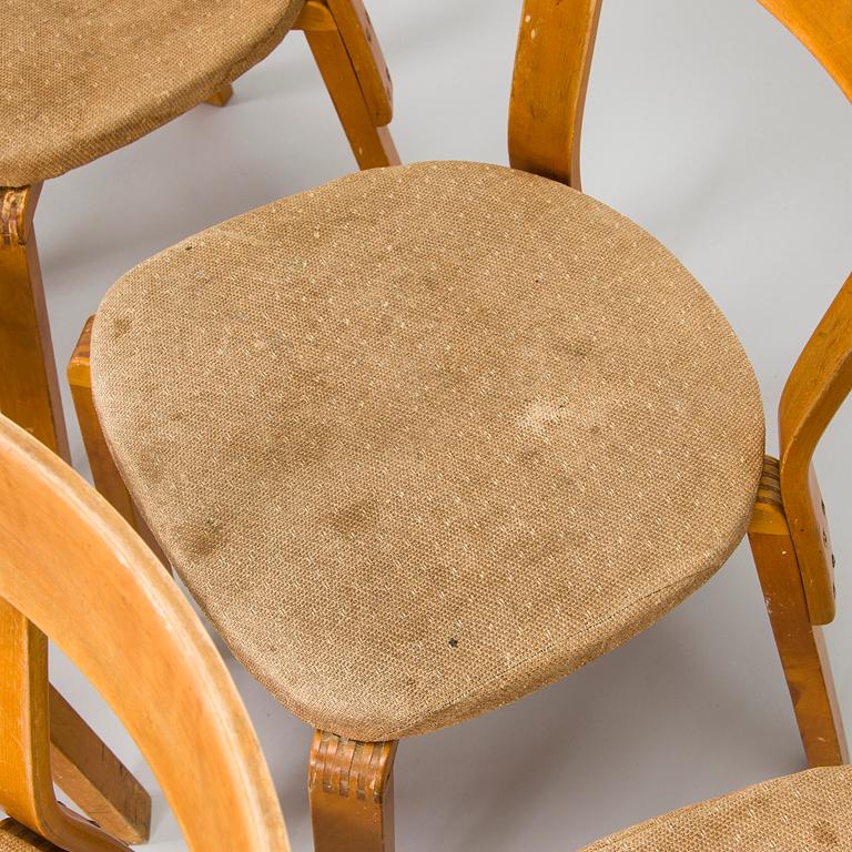 Alvar Aalto, A set of five 'model 69' chairs, for O.Y. Huonekalu- ja Rakennustyötehdas A.B. 1940s.