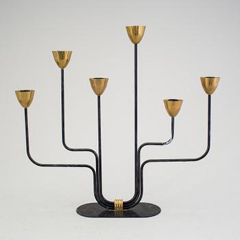 GUNNAR ANDER, kandelaber, Ystad Metall, 1900-tal.