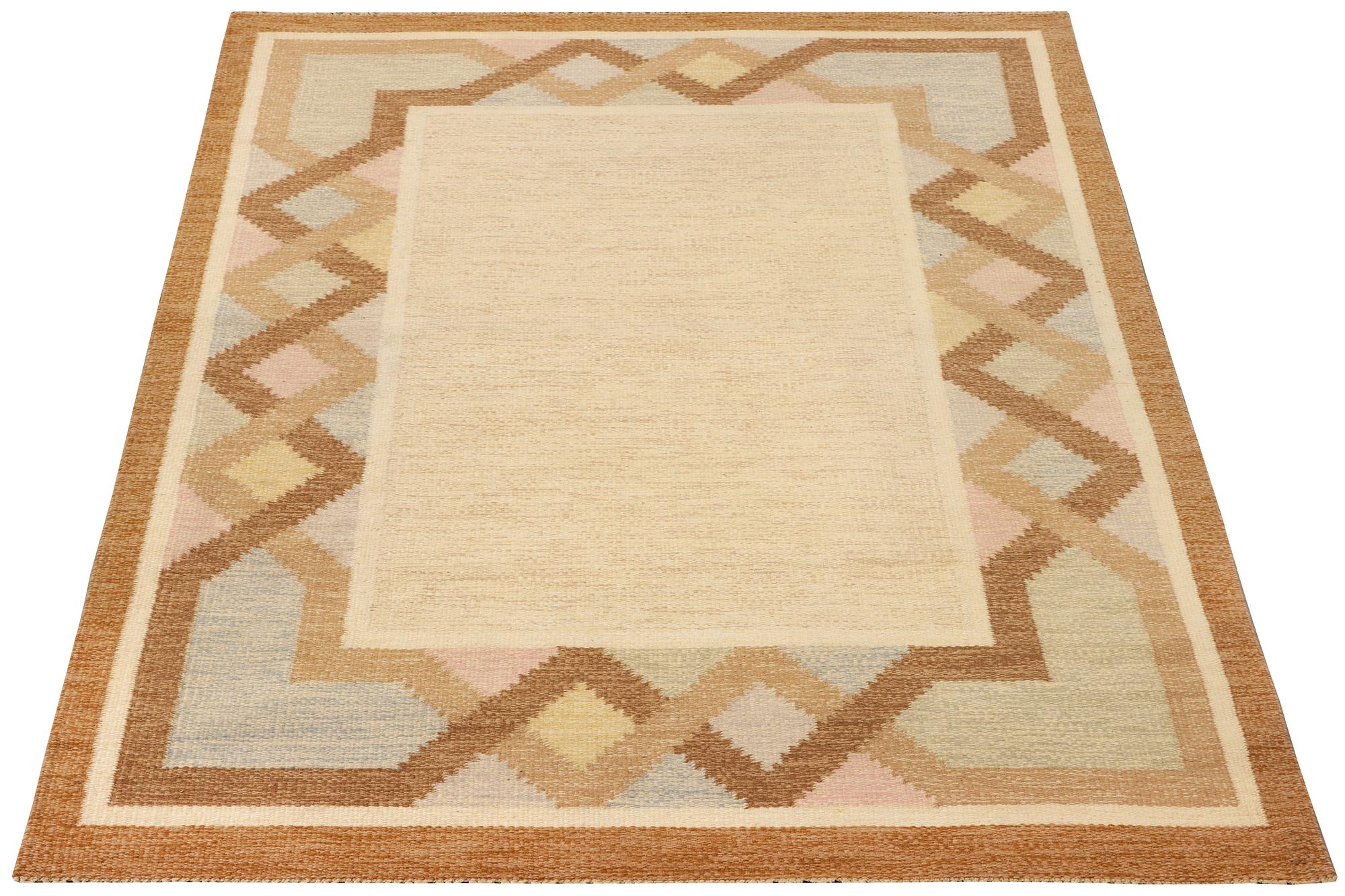 Anna-Johanna Ångström, a flat weave rug c. 230 x 162 cm.