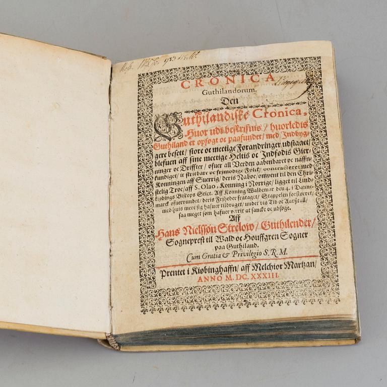 A book, Hans Nielssøn Strelow, 1633.