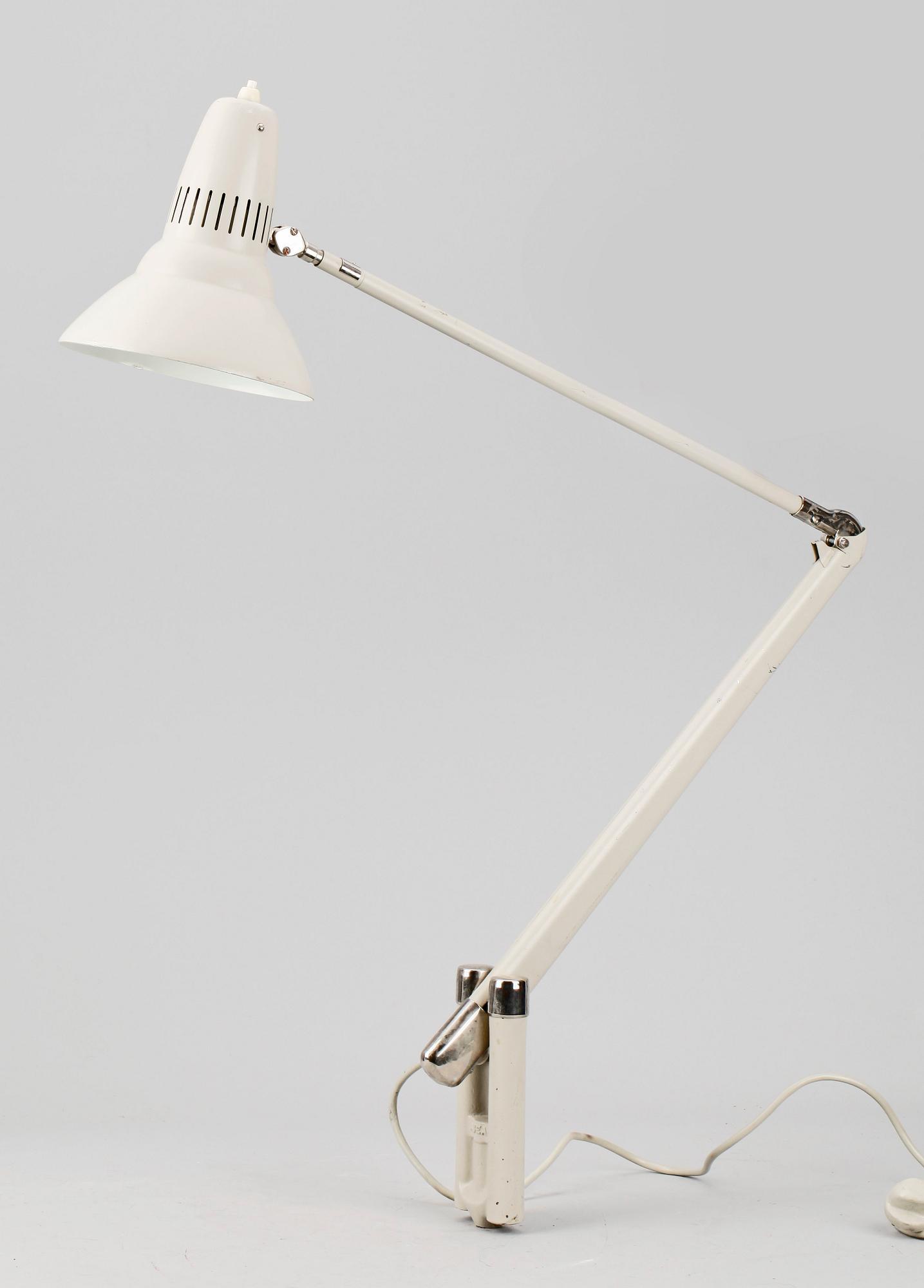 BORDSLAMPA, metall, ASEA, 1900-talets mitt.
