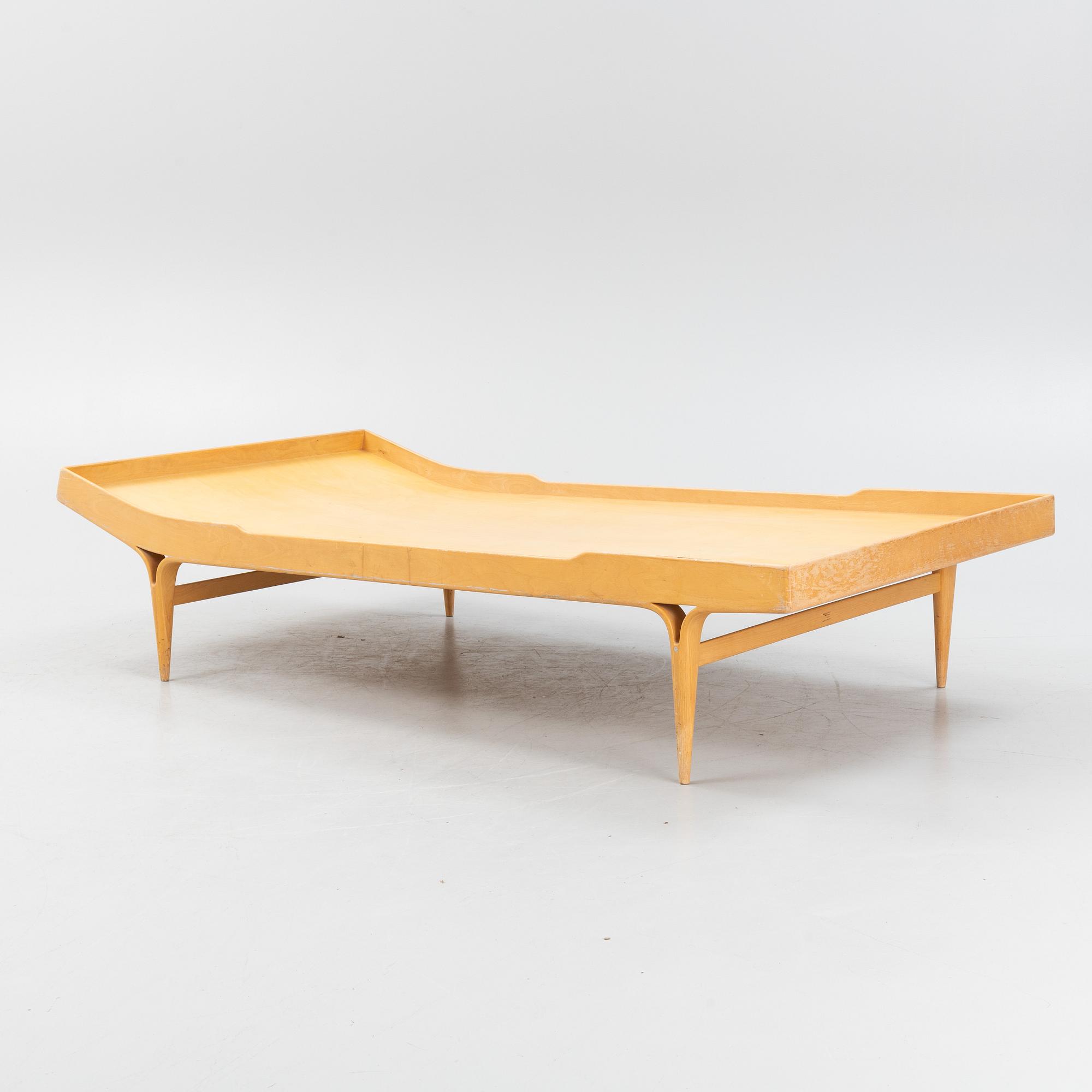 Bruno Mathsson, a 'Berlin' birch wood daybed, Firma Karl Mathsson, Sweden, 1964.