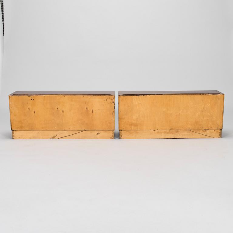 Aino Aalto, two  stackable elements for  bookshelf / bookcabinet model 412, for O.Y. Huonekalu- ja Rakennustyötehdas A.B.