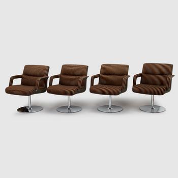 Eero Aarnio, four 'Mille' chairs for Martela Ltd Finland, 1975.