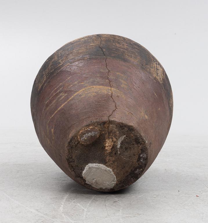 A ceramic vase, 19th century or older.