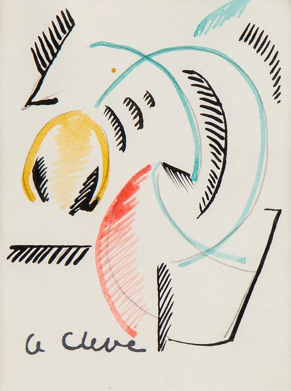 Agnes Cleve, ink, signed.