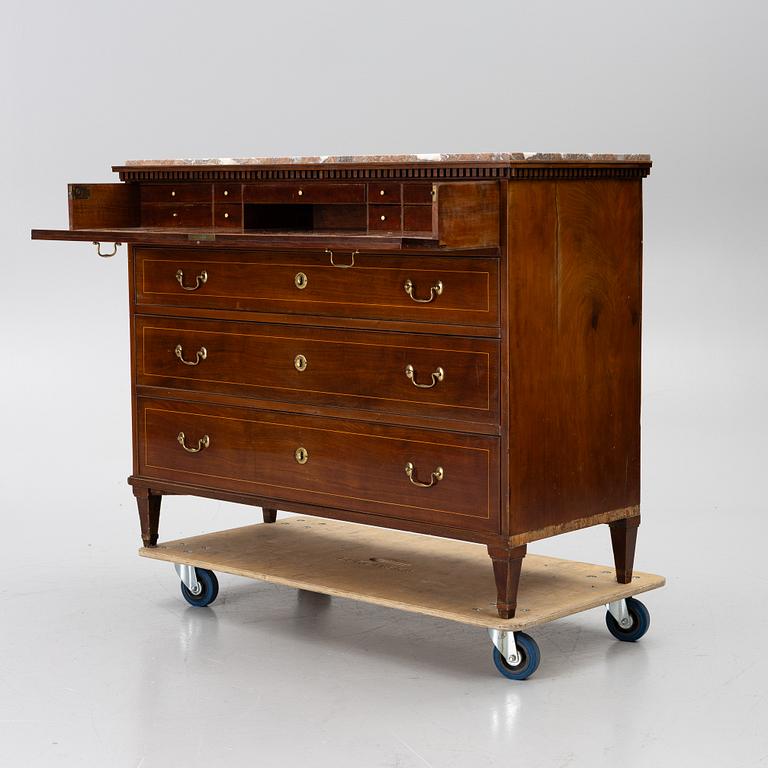 Writing desk, Late Gustavian Stockholm work by Isac Löfgren (master 1804–1816),
