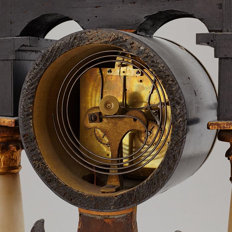 A late Empire table clock, mid 19th Century.