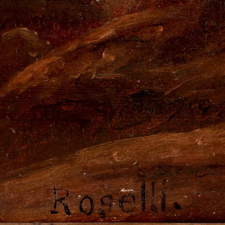 FRANS JOHAN ROSELLI, tillskriven, olja på duk, sign Roselli.