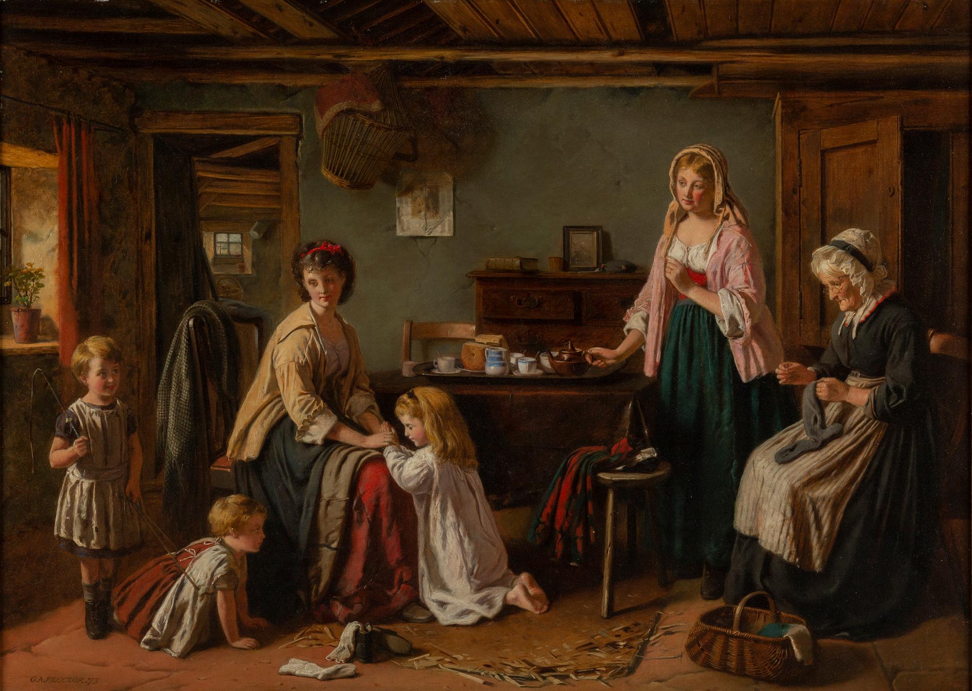 GEORGE AUGUSTUS FREEZOR, olja på duk, signerad och daterad -73.