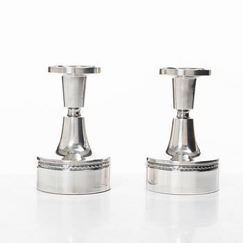 Eric Löfman, a pair of candlesticks, MGAB, Uppsala 1973.