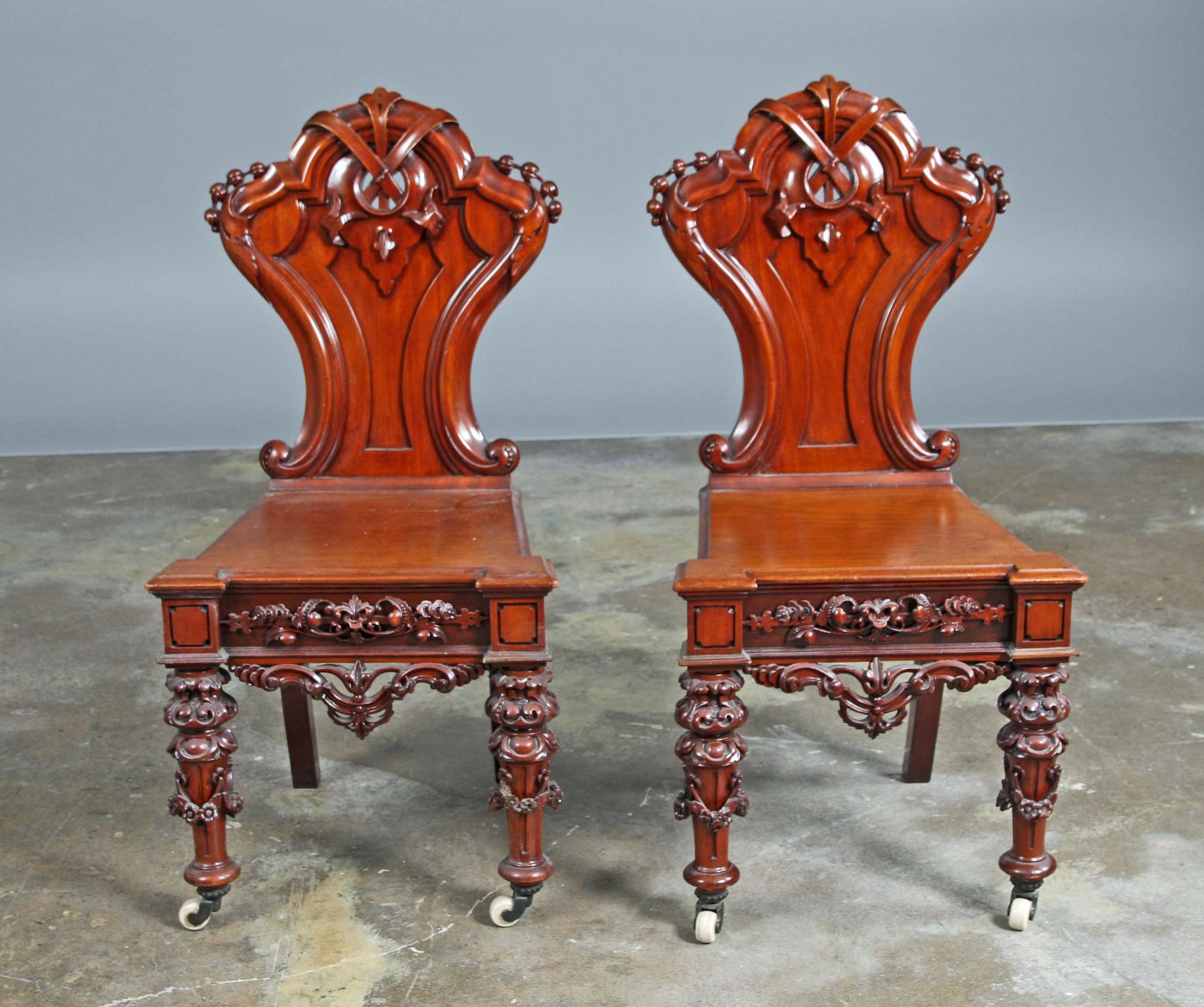 STOLAR, ett par, 1800/1900-tal.