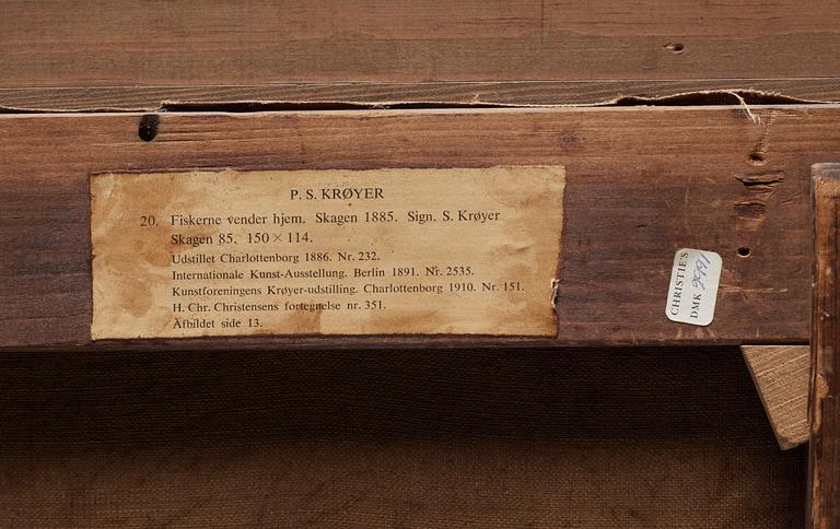 Peder Severin Krøyer, "Fiskerne vender hjem" (The return of the fishermen).