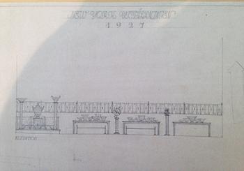 Anna Petrus, four cast iron reliefs, Näfveqvarn, Sweden, pieces of a table designed for the Metropolitan exhibition in New York 1927.