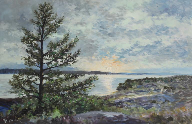 YO JOHANSSON, olja på duk, signerad.