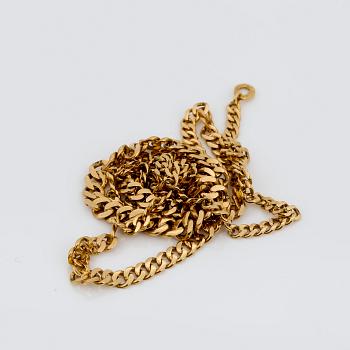 HALSKEDJA, 18K guld, svenska importstämplar, vikt ca 10g.