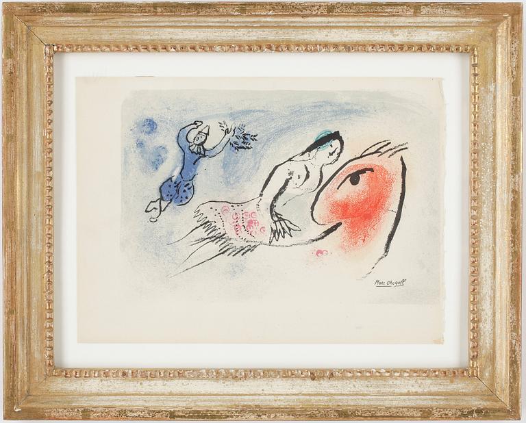 MARC CHAGALL, färglitografi, signerad i trycket.