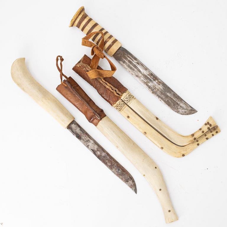 Two knives, unidentified craftsmen.