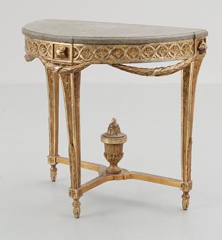 A Gustavian late 18th century console table.