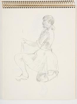 Lotte Laserstein, Sketchbook with approximately 42 drawings, of which 1 is signed.