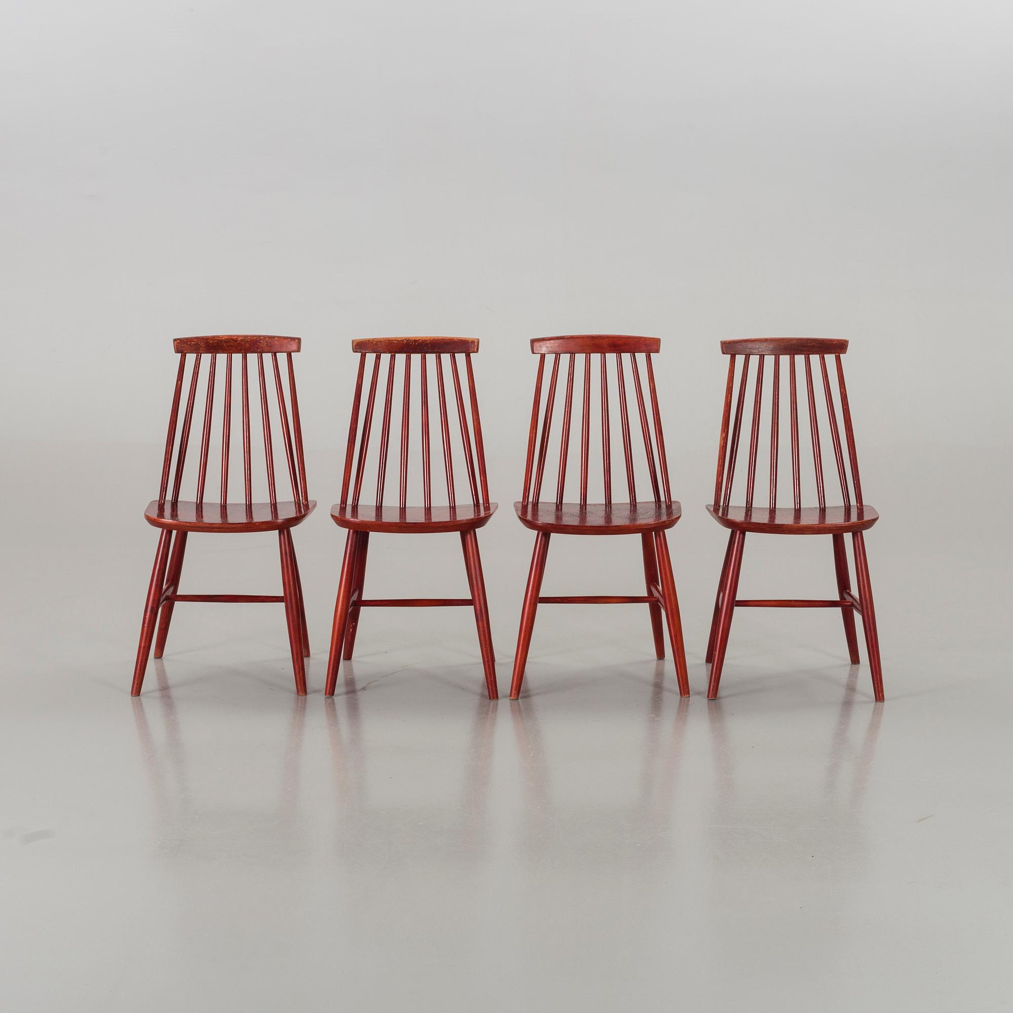PINNSTOLAR, 4 st, "Tellus", IKEA, 1960-70-tal.