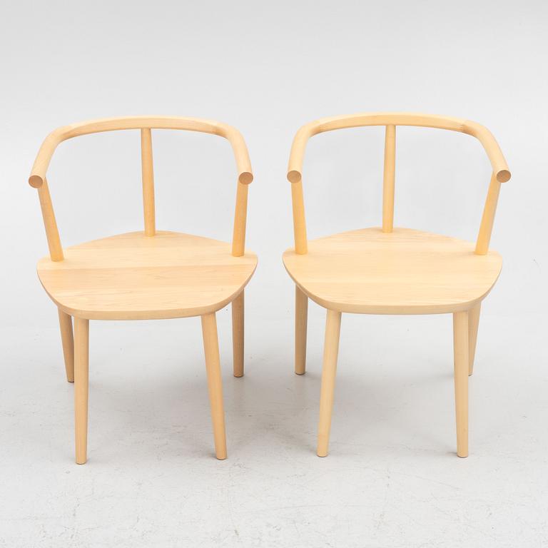 Claesson Koivisto Rune, karmstolar, ett par, "Five chair", Meetee, Japan, 2013.