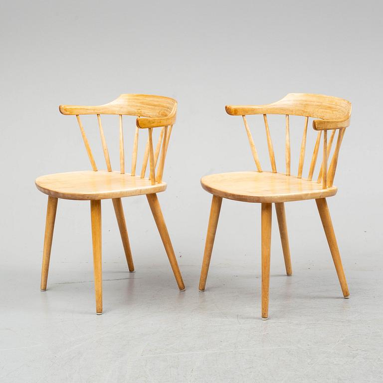 YNGVE EKSTRÖM, six 'Smålan' birch chairs.
