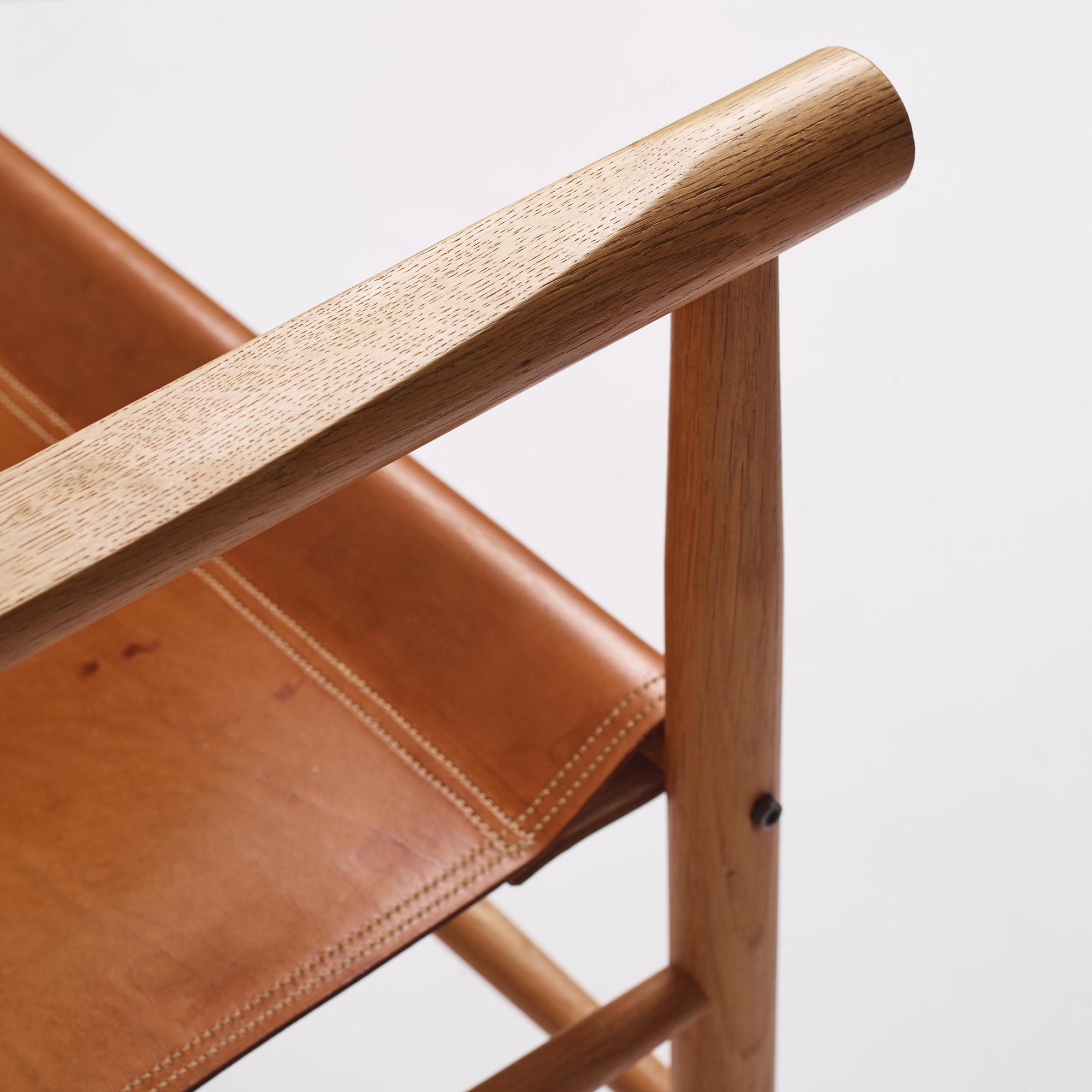Kai Lyngfeldt-Larsen, a pair of safari chairs model "506", Søborg Møbelfabrik, Denmark, 1960s.