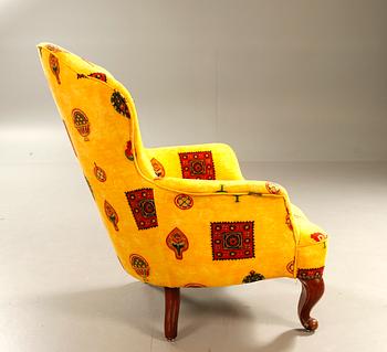 FÅTÖLJ, nyrokoko, 1800/1900-tal.