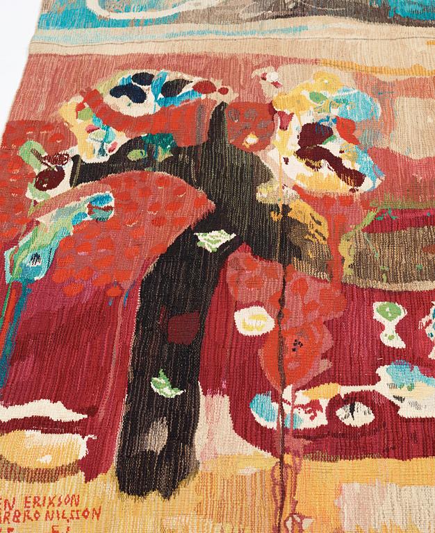 TAPESTRY. Tapestry weave. 193 x 248 cm. Signed SVEN ERIXSON BARBRO NILSSON K.F E.J.