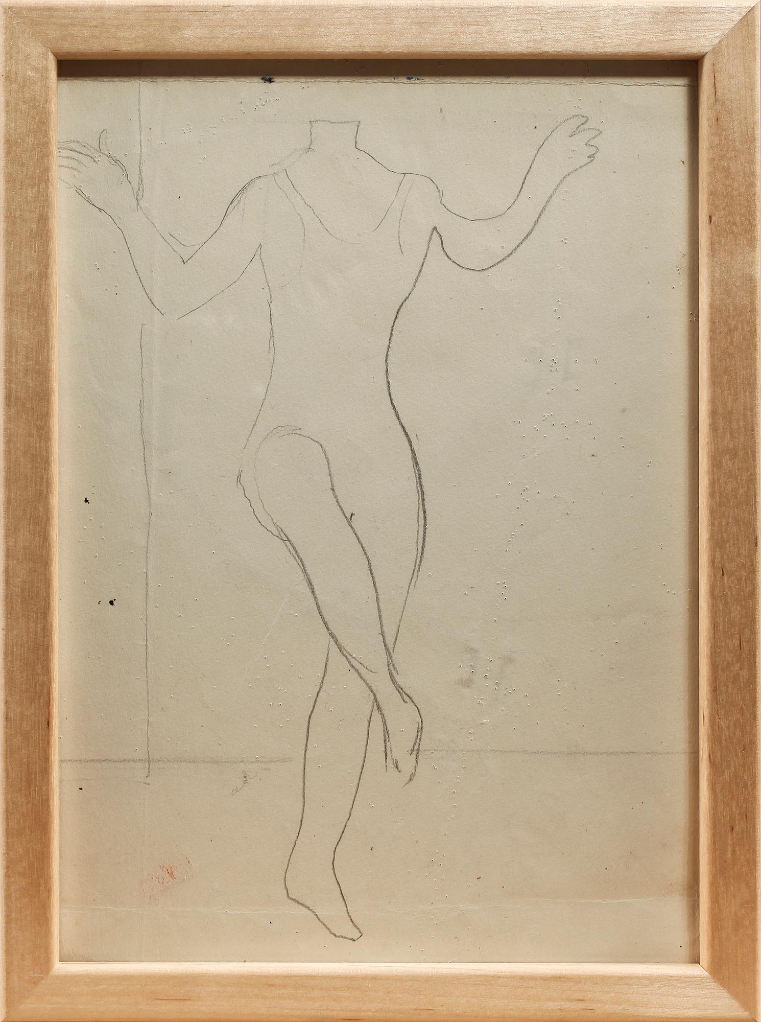 RAGNAR SANDBERG, 3 st, blyertsteckning samt blandtekniker, osign.