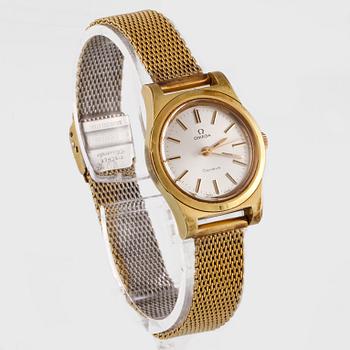 ARMBANDSUR, dam, Omega Geneve, guld på stål.