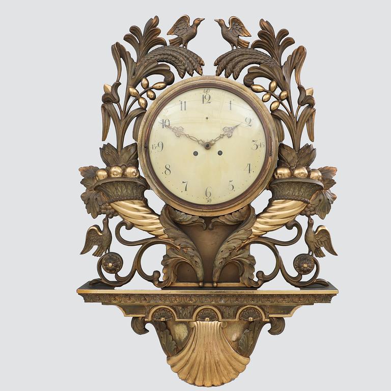 Wall clock in Gustavian style, early 20th century.