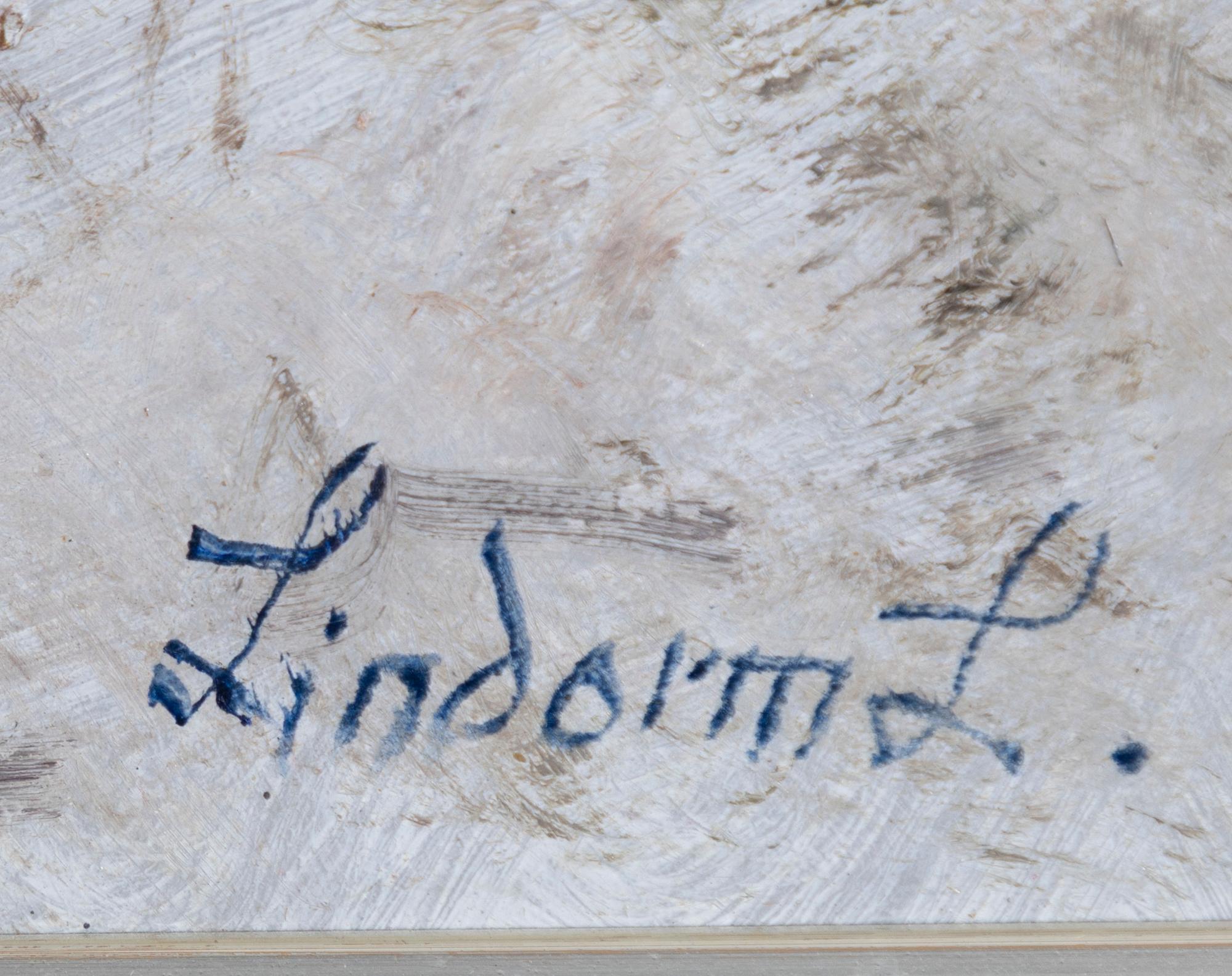 Lindorm Liljefors, Fox in a winter landscape.