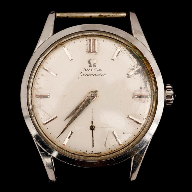 HERRARMBANDSUR, stål, Omega Seamaster.