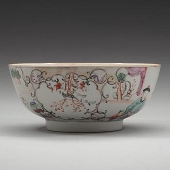 BÅLSKÅL, kompaniporslin. Qingdynastin, Qianlong (1736-95).